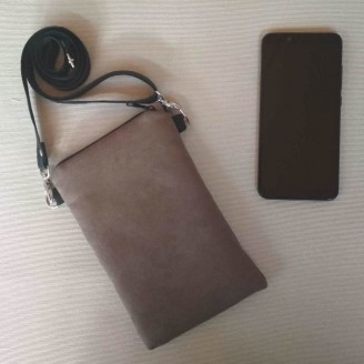 Bolso para teléfono Texas marrón oscuro